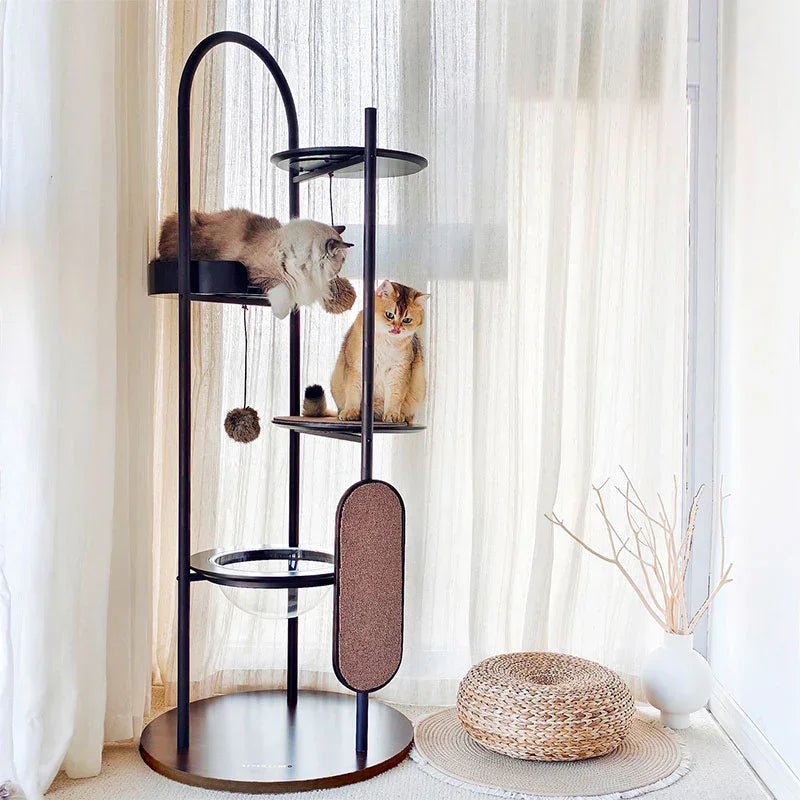 Arbre à chat d'escalade soucoupe volante en fer artistique – vue 6