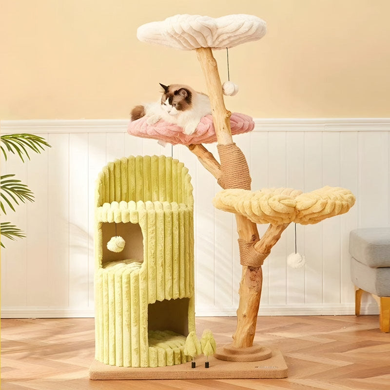 Grand cadre d'escalade pour chat Fleur, arbre à chat de luxe – vue 1