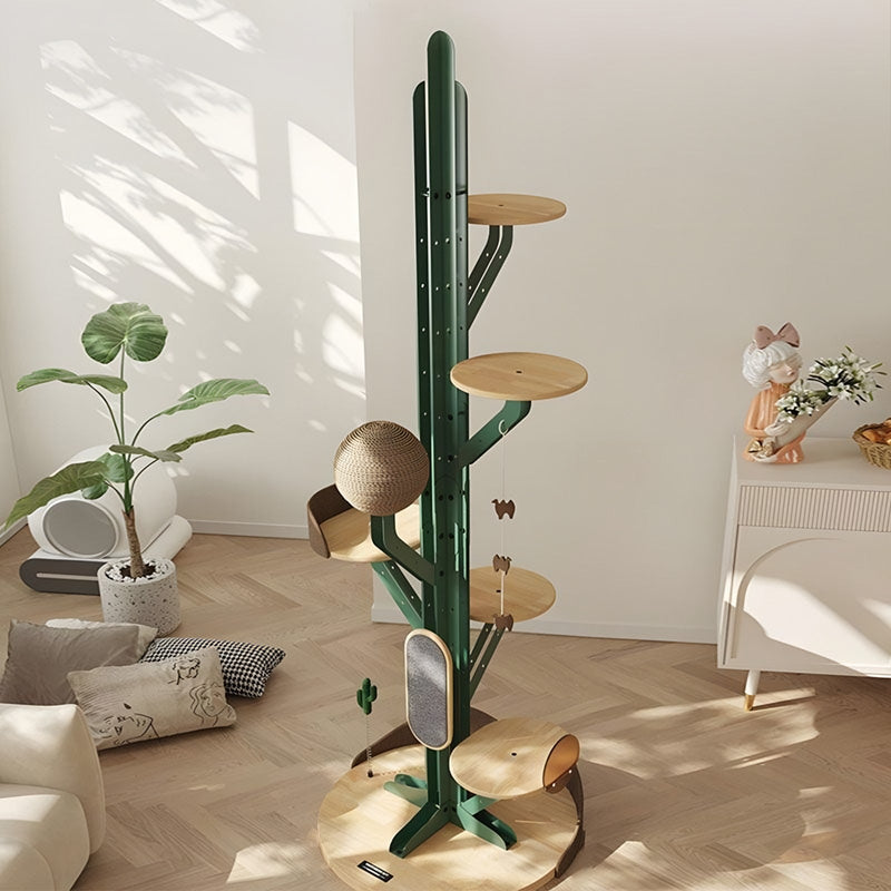 Grand arbre à chat d'escalade cactus moderne à faire soi-même – vue 1