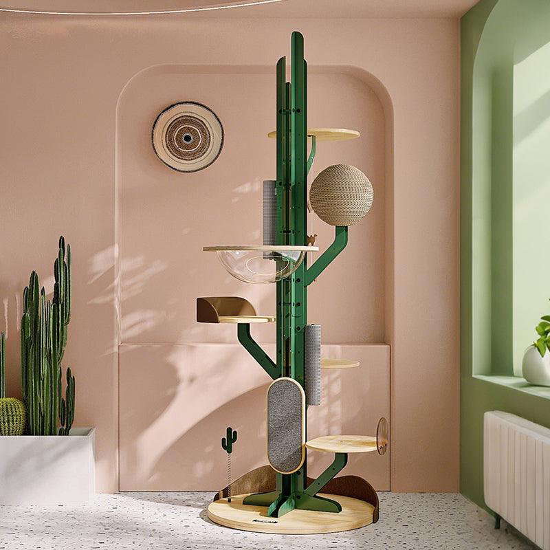 Grand arbre à chat d'escalade cactus moderne à faire soi-même – vue 8