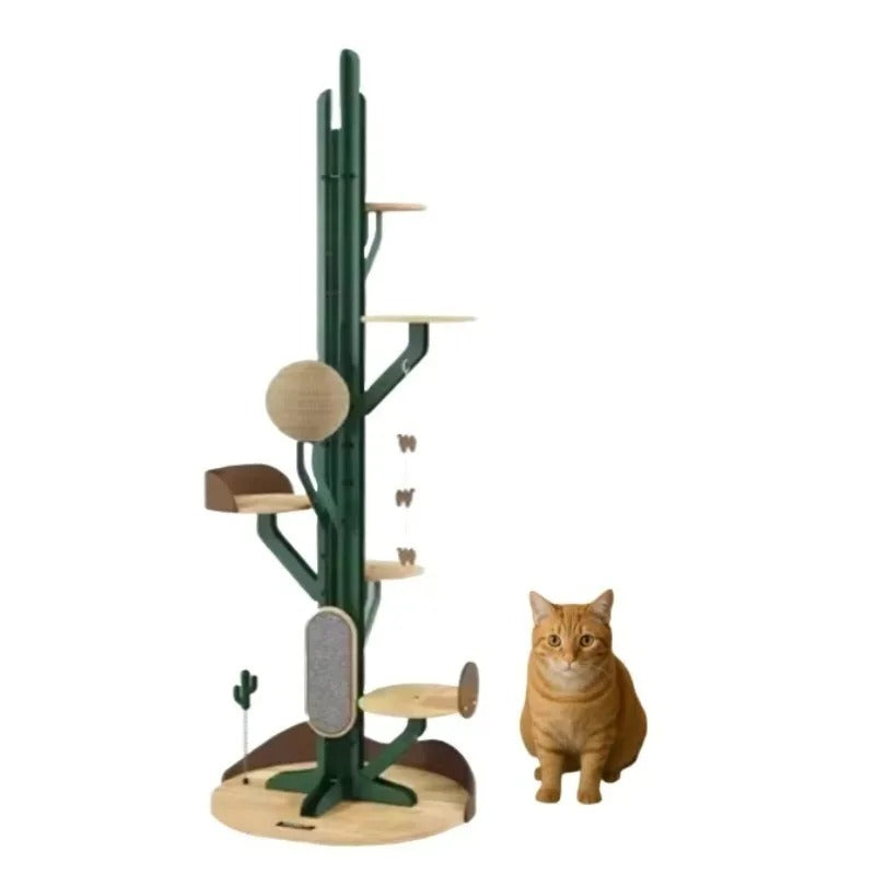 Grand arbre à chat d'escalade cactus moderne à faire soi-même – vue produit