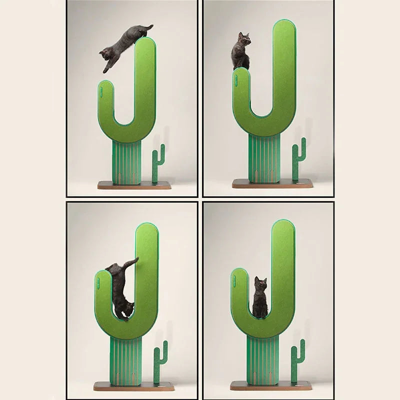 Arbre à chat d'escalade cactus avec poteau à griffer – vue 7