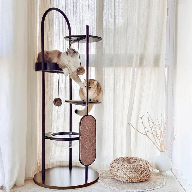 Arbre à chat d'escalade soucoupe volante en fer artistique – vue 7