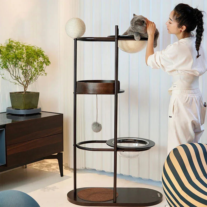 Arbre à chat d'escalade en métal au design minimaliste – vue 5