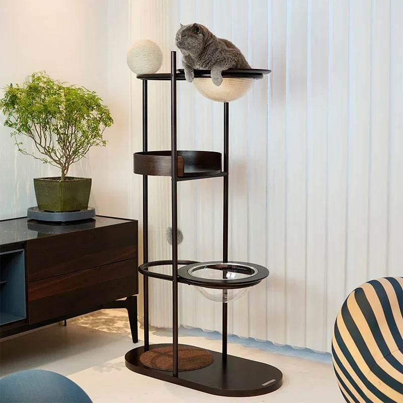 Arbre à chat d'escalade en métal au design minimaliste – vue 6