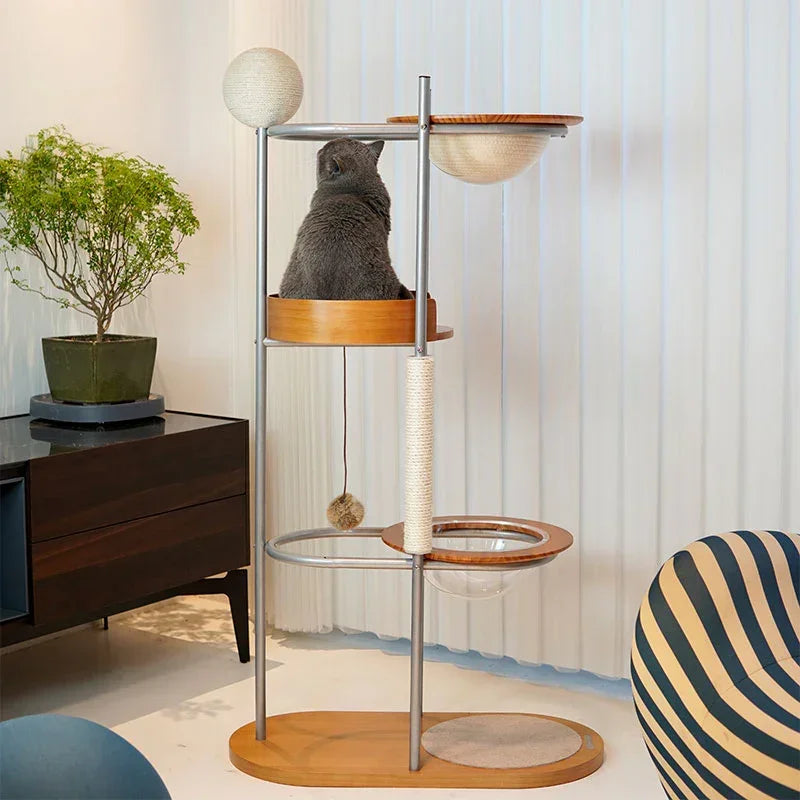Arbre à chat d'escalade en métal au design minimaliste – vue 7