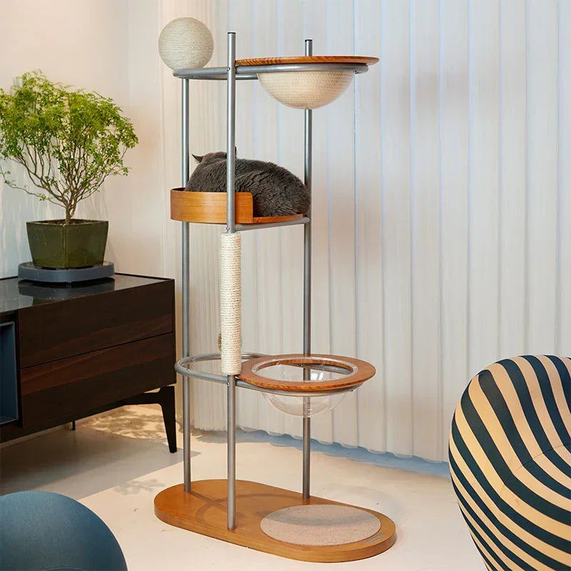 Arbre à chat d'escalade en métal au design minimaliste – vue 11