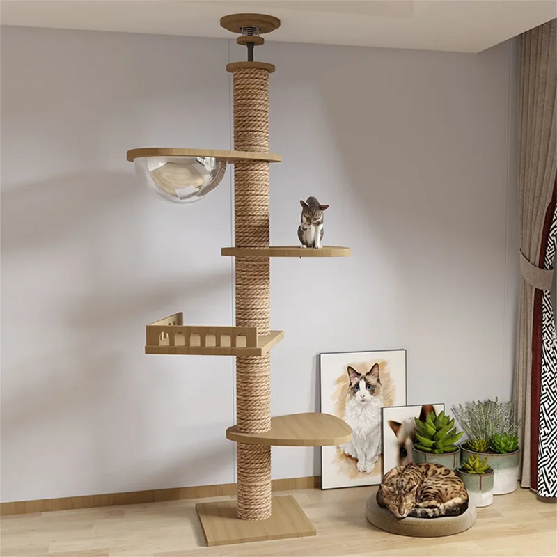 Arbre à chat sol-plafond réglable – modèle 3