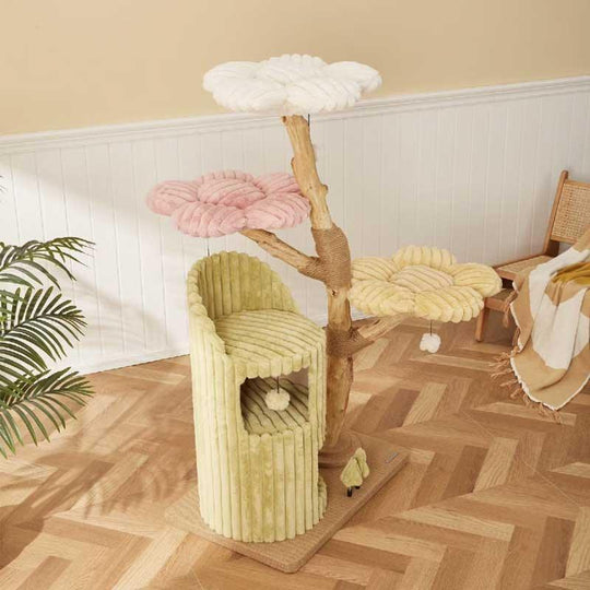 Grand cadre d'escalade pour chat Fleur, arbre à chat de luxe, photo 5