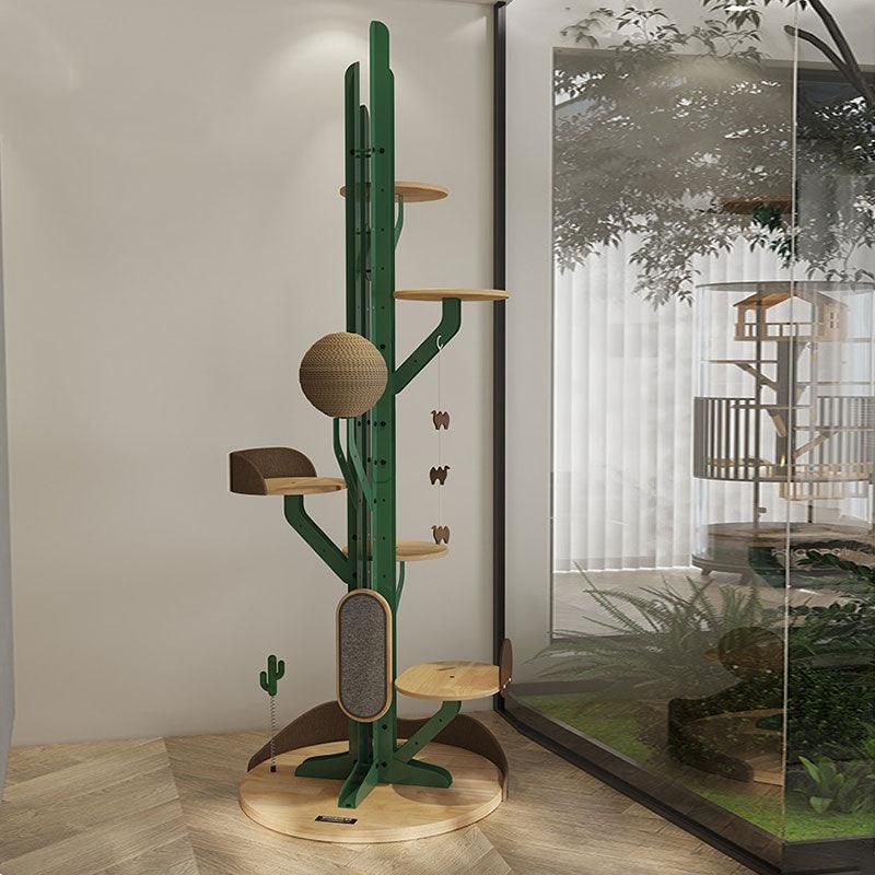 Grand arbre à chat d'escalade cactus moderne à faire soi-même – vue 4