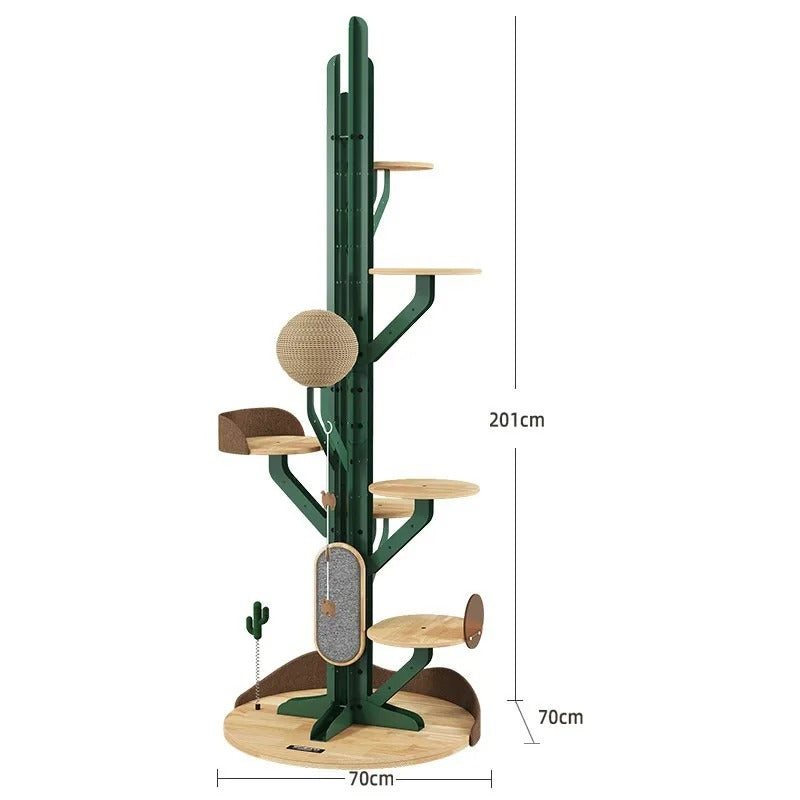 Grand arbre à chat d'escalade cactus moderne à faire soi-même – dimensions
